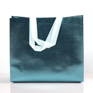 Saco de Compras Não Tecido Ecológico Laminado Material de T-Shirt Logótipo Personalizado Impermeável para Uso em Embalagem