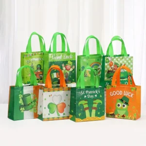 Sac fourre-tout non tissé écologique, sac de transport réutilisable avec logo personnalisé, sac fourre-tout laminé recyclable pour supermarché et vente au détail