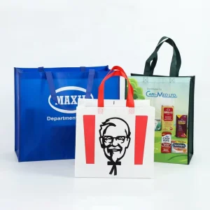 Milieuvriendelijke Recyclebare Aangepaste Print Promotionele Non Woven Tas pp Non Woven Winkelzak Printen