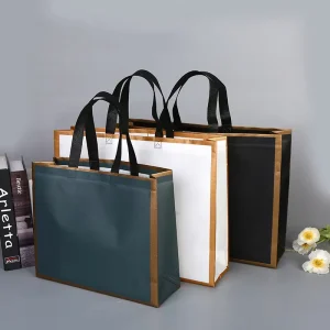 Kantong Non Woven Ramah Lingkungan, Dapat Digunakan Kembali, Laminasi PP, Tas Belanja untuk Kemasan Merek Pakaian