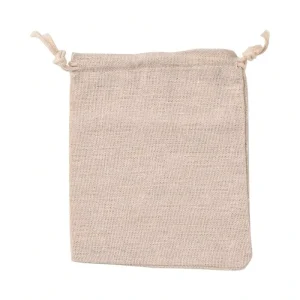 Bolsa de regalo de algodón orgánico personalizada, bolsa de drawstring de algodón orgánico