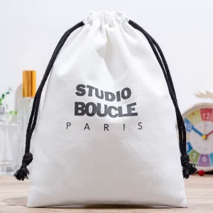 Öko Natur Canvas Zugbeutel Recycelbare Aufbewahrungs- und Geschenkverpackung für Kosmetik Textilbekleidung