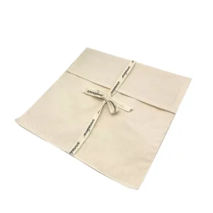 Kantong Debu Kain Linen Katun Ramah Lingkungan untuk Tas Hadiah Perhiasan dengan Tali