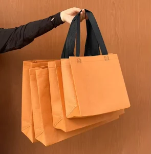 Umweltfreundliche Vliesstofftaschen Tragetaschen Individuelle Geschenktaschen für Bekleidungsgeschäfte Kleine Taschen Bekleidungsstofftaschen