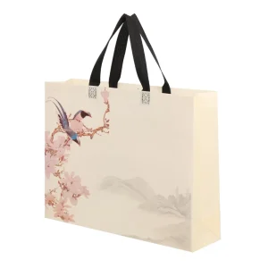 Sacs publicitaires en non-tissé, sacs de shopping recouverts de film 3D, sacs d'emballage recyclables
