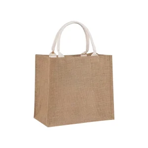 Túi jute trung bình tùy chỉnh với logo, túi jute chất lượng cao