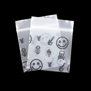 Fabrikdirekte transparente Ziplock-Druckkunststoffverpackung wasserdichte Reißverschluss-Knochen-PE-Tüten