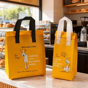 Preço de Fábrica para Sacos Térmicos de Alumínio Não Tecidos, Sacos de Embalagem para Café e Bebidas, Alta Qualidade, Impermeáveis