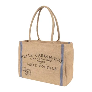 Sac à main en lin pour femmes avec impression de logo personnalisé, réutilisable, avec poignées pour le shopping, produit cadeau, sac en jute