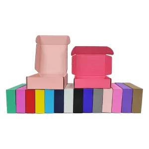 Amostra Grátis de Embalagem Personalizada com LOGO - Caixas de Envio de Papelão Corrugado com Laminação Fosca para Pequenos Negócios