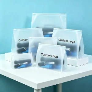 GRS Gecertificeerd Aangepast Logo Eco Verpakking Zip Lock PPWR Conform Gerecycled TPU PVC EVA Frosted Zakken met Luxe Kwaliteit