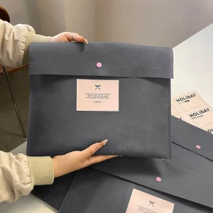 Sac de Magasin en Non-tissé Style Enveloppe Pliable avec Logos Imprimés par Écran Emballage Cadeau pour Shopping