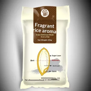 Hand-held PE Woven Composite Shopping Bag with Color Printing Thickened Design for Rice and Flour Packaging