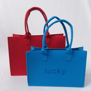 Hochwertige umweltfreundliche, recycelbare Filztasche, modische Handtasche, Einkaufstüte für Geschenke