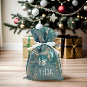 Sac cadeau non tissé en PP Huadefeng avec cordon, impression sérigraphique, logo personnalisé 230x350mm, échantillon gratuit, prix d'usine