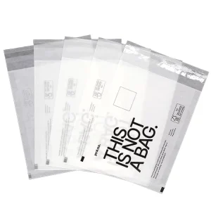 Borse in Vetro di Carta Glassine Eco-Friendly Riciclabili e Biodegradabili per Abbigliamento con Logo