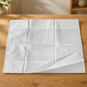 Industriequalität transparente PE-Plastiktüten, benutzerdefinierte bedruckte Verpackungsbeutel für Bekleidung in der Textilindustrie