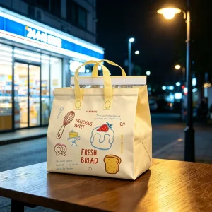 Sac thermique non tissé grande capacité pour livraison de nourriture, transporteur isotherme pour pique-nique, courses, boîte à gâteaux