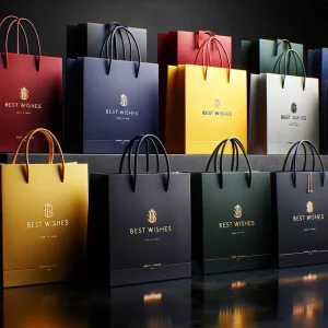Lipack Lage Prijs Luxe Retail Winkel Cadeau Papieren Tas Aangepaste Kleding Winkeltassen Verpakking