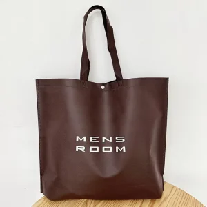 Sacs fourre-tout non tissés de luxe avec logo imprimé personnalisé en tissu recyclable pour emballage de vêtements colorés