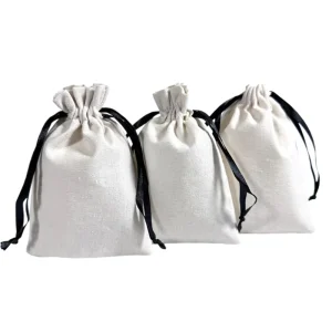 Venta directa del fabricante, bolsa de almacenamiento de algodón puro engrosada con cordón, bolsa de regalo, bolsa de zapatos, bolsa de joyería, bolsa de cosméticos