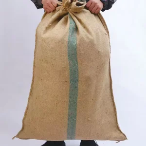 Túi vải jute tự nhiên có thể tùy chỉnh, túi dây rút cho đóng gói ngũ cốc, hạt cà phê, ngô với chất lượng đảm bảo