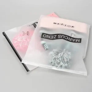 Neues Design Individuelle Kunststoff-Ziplock-Taschen Strapazierfähige Feuchtigkeits-Tragetaschen für Kleidung und Schuhe