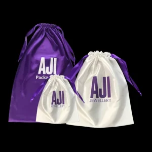 Andere Textilverpackungen, individuell bedruckte große Seidenbeutel, Satinbeutel mit Logo, Schmuckverpackung, Staubbeutel für Tragetaschen