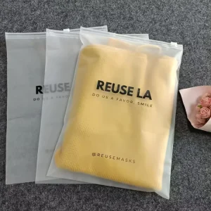 Eigen logo bedrukte kleding, kleding, T-shirt verpakking rits doorzichtige plastic verpakkingszak