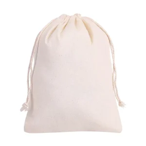 Einfacher Baumwoll-Zugbandbeutel, maßgeschneiderte Logo, kleine Verpackungstasche, umweltfreundliche Geschenktüten für Einzelhandel und Promotion, Nutzung bei Heimfeiern