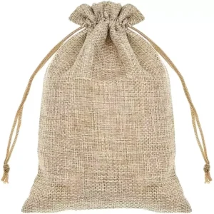 Túi Jute Kéo Dây Trơn Túi Burlap Sinh Thái Dùng Để Đóng Gói & Lưu Trữ