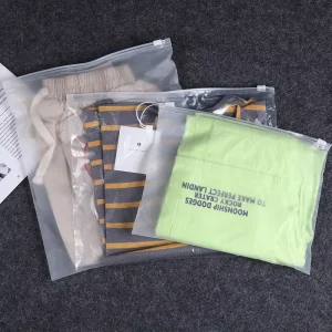 透明EVAフロストジッパーバッグ（衣類、Tシャツ、靴下用）