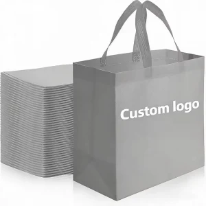 Sac de courses réutilisable en non-tissé pour supermarché - Sac de shopping en tissu non tissé avec logo personnalisé