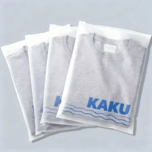 Bedruckte Logo-Wiederverwendbare Poly PE Kleidung T-Shirts Tasche Individuelle Frosted Reißverschluss-Plastikverpackung Zip Lock Tasche für Kleidung