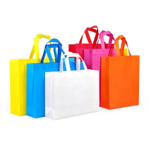 Produktverpackung Vliesstofftaschen Farbige Laminierung Hohe Tragfähigkeit Konferenz Ausstellung Vliesstofftaschen Hersteller