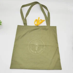 Tas Belanja Kustom Ramah Lingkungan dengan Pegangan Linen Katun, Tas Hadiah Sekolah Perjalanan