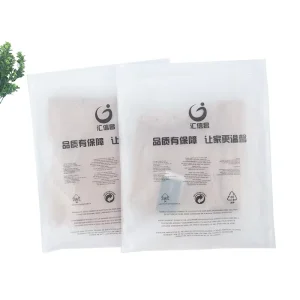 Fabricante de bolsas Ziplock de poliéster PVC PE personalizadas con impresión blanca reciclable para ropa, bolsa de envío Zip Lock
