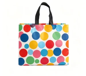 Saco Tote Não Woven de PP Reciclado, Ecológico e Reutilizável, Personalização por Serigrafia para Supermercado