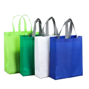 Herbruikbare handtas non-woven zak met bodem winkelstof verpakking