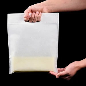 Sacos reutilizáveis de não tecido, grandes capacidades, dobráveis, sacos planos de não tecido, bolsas de não tecido, sacos práticos de não tecido