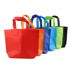 Sacos de Compras Ecológicos Laminados de Polipropileno Reutilizáveis com Cordão e Dobráveis