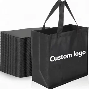 Sacs fourre-tout réutilisables, sacs de shopping en tissu personnalisés avec logo, sac non tissé