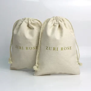 Pequeñas bolsas reciclables con cordón para embalaje de ropa libre de polvo, fundas textiles