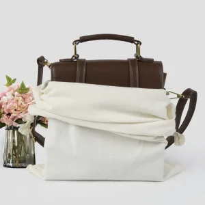 Weicher Baumwoll-Kordelzugstaubbeutel mit benutzerdefiniertem Logo wiederverwendbarer Beutel für Schuhe Handtasche Schmuckverpackung