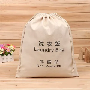 Túi xách tay du lịch màu trắng đen cao cấp, túi đóng gói quần áo tùy chỉnh, túi bụi có tay cầm cho khách sạn