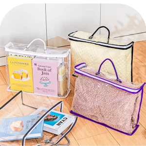 Transparente PVC-Reißverschluss-Haushaltstextil-Bettbeutel, Deckenverpackung, Kissen, Quilt, Bettwäsche Aufbewahrungstasche