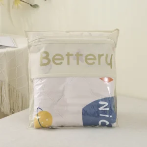 Transparente Reißverschluss-Non-Woven-Verpackungsbeutel für Sommerbettwäsche und Bettwäschelagerung