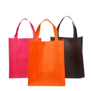 Saco de Compras Sustentável Multicolorido e Versátil, Tote Não Tecido Personalizado com Grande Capacidade