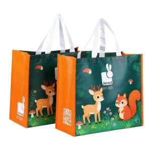 Waterdichte Non-woven Boodschappentas Aangepaste Non-woven Tas Herbruikbaar Gelamineerd PP Vouwbaar