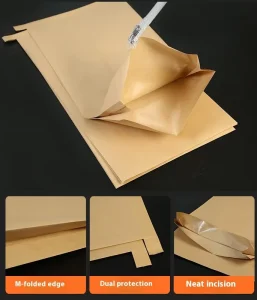 Verpackungstaschen für Kleidung umweltfreundlich maßgeschneiderte Kraftpapier-Bekleidungsbeutel